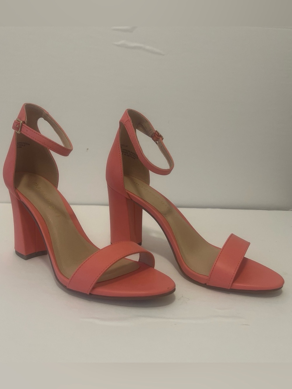 New Madden Girl Coral Block Heel Ankle-Strap Sandals - 7